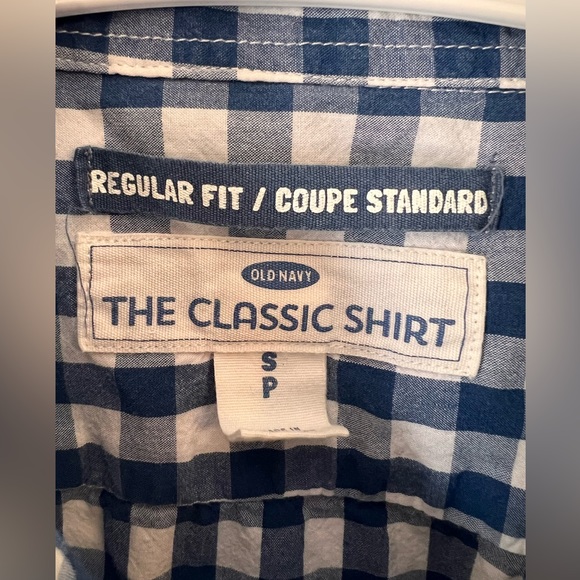 OLD NAVY Blue Gingham S - Picture 6 of 6